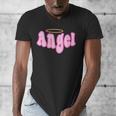 Angel Y2k Aesthetic 2000s Millennial Nostalgia Retro Pink Men's V-Neck T-Shirt Angel Y2k Aesthetic 2000s Millennial Nostalgia Retro Pink Men's V-Neck T-Shirt