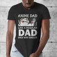 Anime Dad Like A Regular Dad Only Cooler Fathers Day Otaku Men's V-Neck T-Shirt