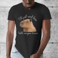 Antisocial Introvert Capybara Sarcastic Humor Men's V-Neck T-Shirt