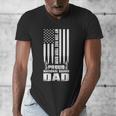 Army Dad Shirt My Son Has Your Back Proud National Guard Dad Men's V-Neck T-Shirt