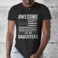 Awesome Like My Daughters Men Fathers Day Dad Men's V-Neck T-Shirt