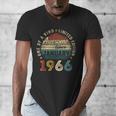 Awesome Since January 1966 60 Year Old 60th Birthday Men Dad Men's V-Neck T-Shirt