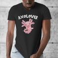Axolovert Axolotl Humor Salamander Introvert Men's V-Neck T-Shirt