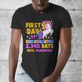 Back To School First Day Of Kindergarten Graduation Unicorn Men's V-Neck T-Shirt