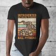 Ball Python Snake Introvert Ball Python Men's V-Neck T-Shirt