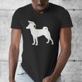 Basenji Graduation Dog Graduate Men's V-Neck T-Shirt