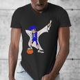 Basketball Dabbing Shirt Senior Graduation Him Her Men's V-Neck T-Shirt