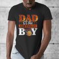 Basketball DAD Of The Birthday Boy Family Matching Men's V-Neck T-Shirt