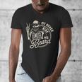 Bearded Dad Daddy Father’s Day My Other Ride Is His Beard Men's V-Neck T-Shirt