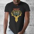 Best Buckin' Dad Ever Shirt Men Hunting Fathers Day Men's V-Neck T-Shirt