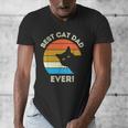 Best Cat Dad Ever Men Men's V-Neck T-Shirt