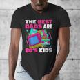 The Best Dads Are 80s Kids 80s Dad Nostalgia Men's V-Neck T-Shirt