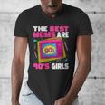 The Best Moms Are 90s Girls 90s Aesthetic Mom Nostalgia Men's V-Neck T-Shirt