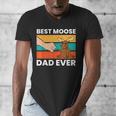Best Moose Dad Ever Moose Men's V-Neck T-Shirt