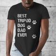 Best Tripod 3 Legged Dog Dad Novelty Dog Dad TShirt Men's V-Neck T-Shirt