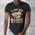 I Like Big Books And I Cannot Lie Book Reading Men's V-Neck T-Shirt