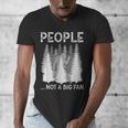 Bigfoot People Not a Big Fan Sasquatch Introvert Men's V-Neck T-Shirt Bigfoot People Not a Big Fan Sasquatch Introvert Men's V-Neck T-Shirt