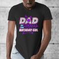 Birthday Girl Dad Of The Birthday Girl Spider Birthday Party Men's V-Neck T-Shirt Birthday Girl Dad Of The Birthday Girl Spider Birthday Party Men's V-Neck T-Shirt