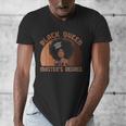 Black Queen With a Masters Degree Melanin Girls Graduation Men's V-Neck T-Shirt