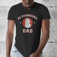 Bloodhound Dad Dog Father Men's V-Neck T-Shirt
