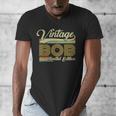 Bob Name Vintage Bob Father's Day Dad Bob Men's V-Neck T-Shirt