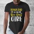Bonus Dad Of The Bee Day Girl Birthday Party Family Men's V-Neck T-Shirt