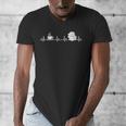 Book And Coffee Heartbeat Books Lovers Men's V-Neck T-Shirt