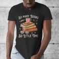 Book Reading Kafee Librarian Vele Books And Little Time Men's V-Neck T-Shirt