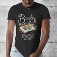 Books That Help Introverts Since 1454 Conversations Men's V-Neck T-Shirt Books That Help Introverts Since 1454 Conversations Men's V-Neck T-Shirt
