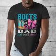 Boots Or Bows Dad Loves You Gender Reveal Party Men's V-Neck T-Shirt