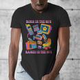 Born In The 80s Raised In The 90s Nostalgia Retro Memories Men's V-Neck T-Shirt