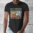 Budgie Dad Bird Lover Father Animal Enthusiast Bird Guy Men's V-Neck T-Shirt