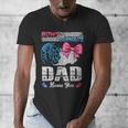 Burnouts Or Bows Your Dad Loves You Gender Reveal Men's V-Neck T-Shirt