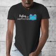 Bytes Of Memories Digital Nostalgia Concept Line Men's V-Neck T-Shirt