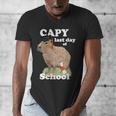 Capy Last Day Of School Capybara Graduation Quote Men's V-Neck T-Shirt