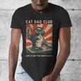 Cat Dad Club Life Is Better With Cats Cat Dad Cat Men's V-Neck T-Shirt