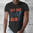 Cat Dad Club Life Is Better With Cats Cat Dad Retro Men's V-Neck T-Shirt