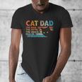 Cat Dad The Man The Myth Snack Dealer Fathers Day Men's V-Neck T-Shirt