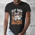 Cat Dad The Man The Myth The Snack Dealer Men's V-Neck T-Shirt