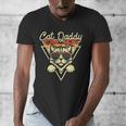 Cat Daddy Retro Sunglasses Cat Fur Dad Papa Vintage Cat Dad Men's V-Neck T-Shirt