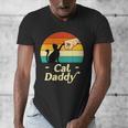 Cat Daddy Vintage Cat Lover Cat Dad Fathers Day Men's V-Neck T-Shirt Cat Daddy Vintage Cat Lover Cat Dad Fathers Day Men's V-Neck T-Shirt