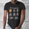 Cat Geometry Math Cat For Cat Dad Cat Mom Kids Men's V-Neck T-Shirt