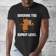 Cat Ignoring You Expert Level Orange Tabby Introvert Men's V-Neck T-Shirt Cat Ignoring You Expert Level Orange Tabby Introvert Men's V-Neck T-Shirt