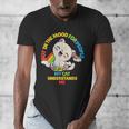 Cat Mom Loves Cats Dad Not In The Mood For People Introvert Men's V-Neck T-Shirt