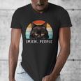Cat Pun Introvert Anti Social Ew People Kitty Men's V-Neck T-Shirt