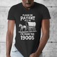 Charming Slow Life Please Be Patient I'm From The 1900s Men's V-Neck T-Shirt Charming Slow Life Please Be Patient I'm From The 1900s Men's V-Neck T-Shirt