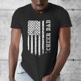 Cheer Dad Cheerleading American Flag Fathers Day Cheerleader Men's V-Neck T-Shirt