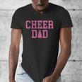 Cheer Dad Vintage Retro Cheerleading Pink Men's V-Neck T-Shirt