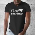 Cheer Stepdad Cheerleading Step Dad Cheerleader Stepfather Men's V-Neck T-Shirt