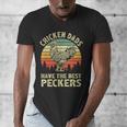Chicken Dads Have The Best Peckers Vintage Apparel Men's V-Neck T-Shirt Chicken Dads Have The Best Peckers Vintage Apparel Men's V-Neck T-Shirt